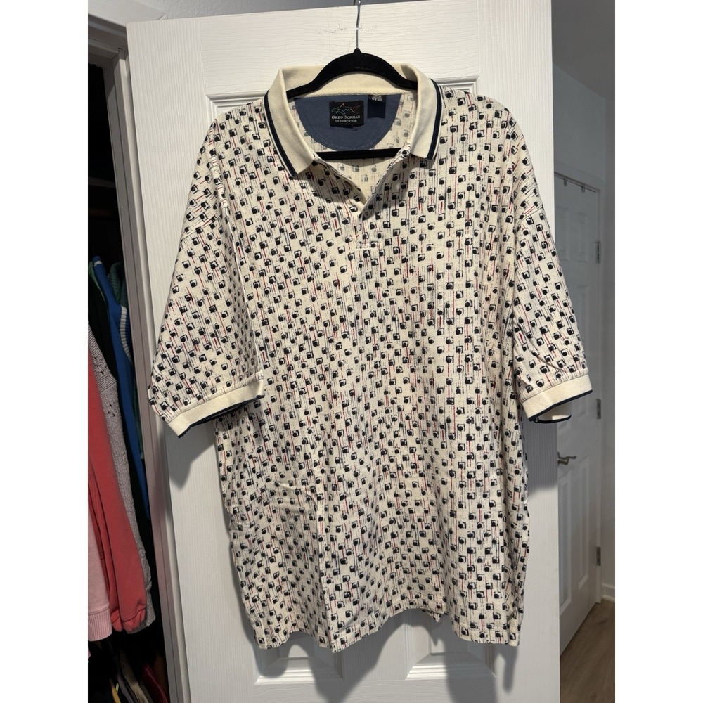 Greg Norman Collection 100% Cotton Polo Shirt. Siz XXL.